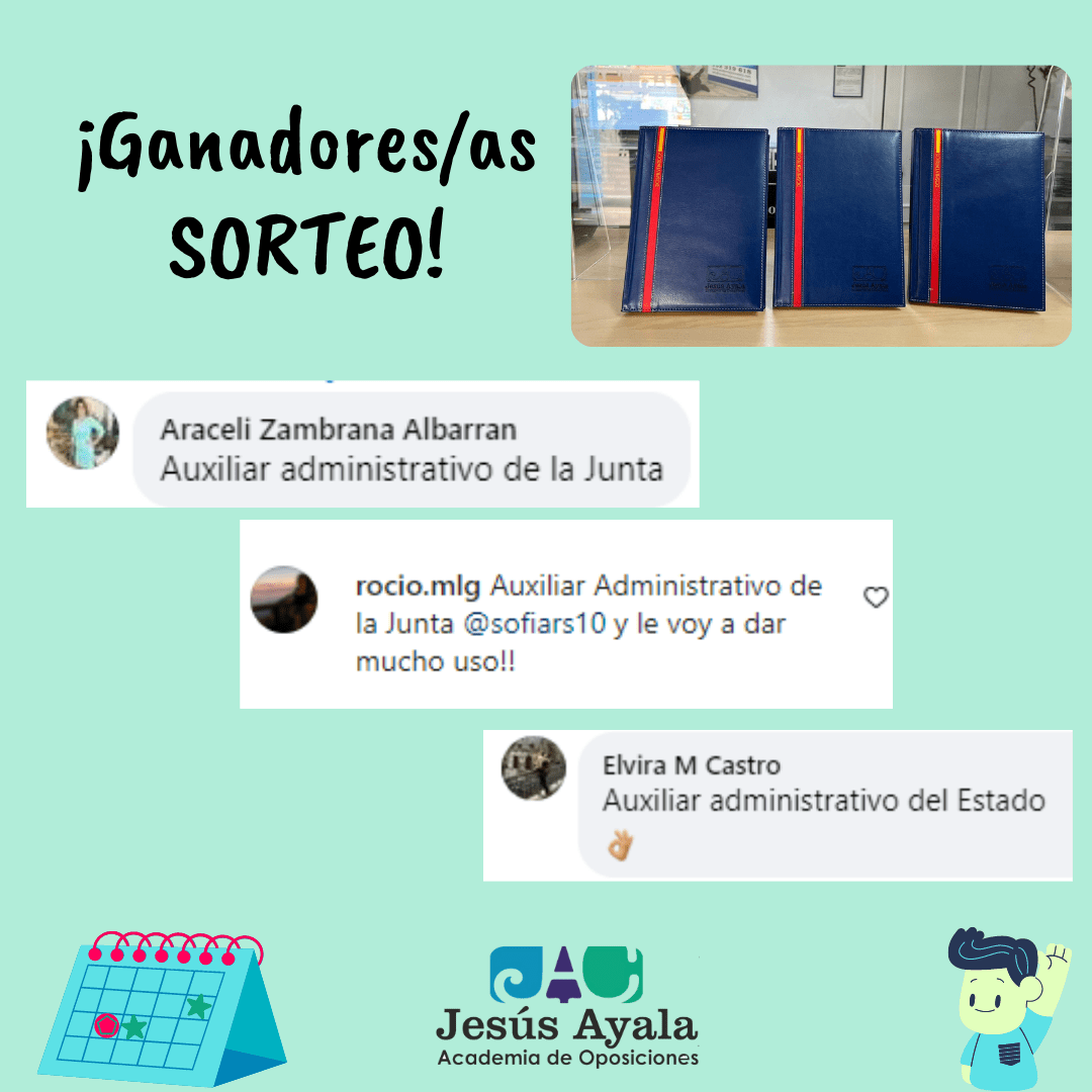 ganadores sorteo agendas