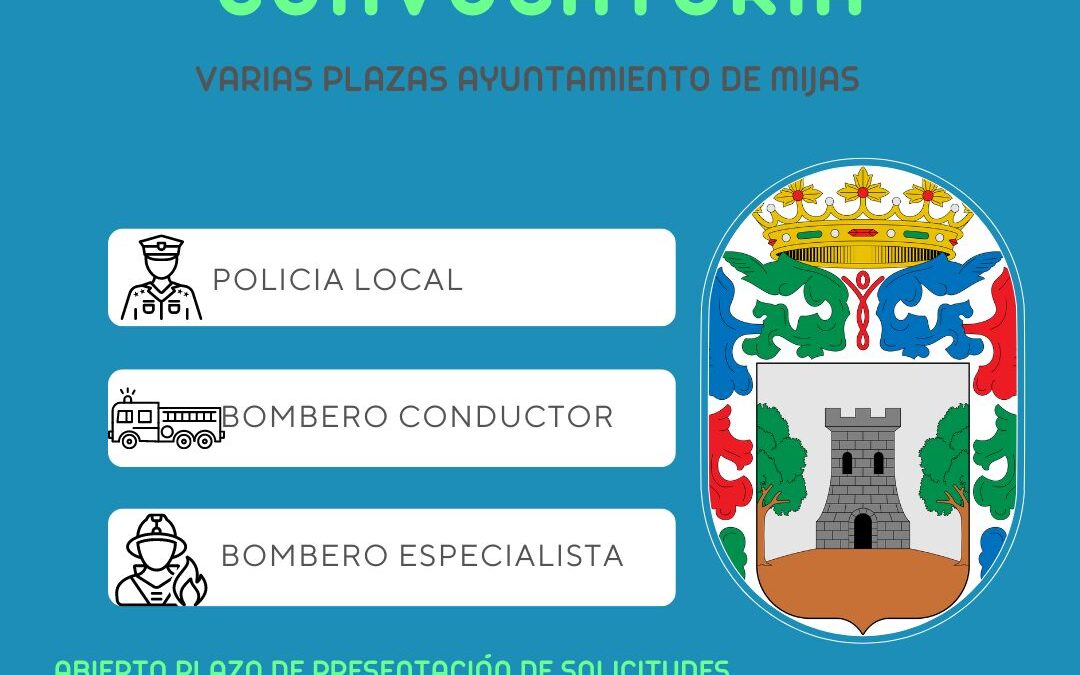 LISTA PROVISIONAL de ADMITIDOS de  4 PLAZAS POLICÍA LOCAL del AYUNTAMIENTO de MIJAS. (Málaga).