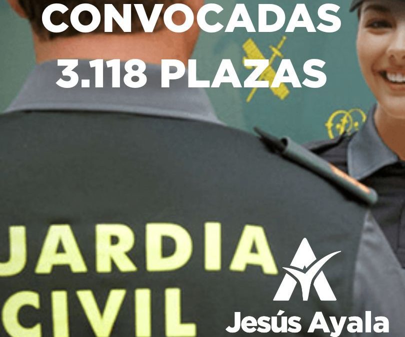 Abierta la convocatoria de oposiciones para el ingreso en la Guardia Civil: 3118 plazas disponibles