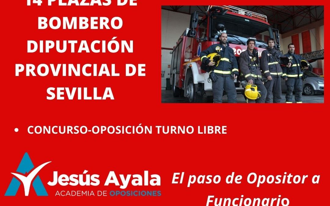 Convocadas 14 plazas de Bombero en Sevilla.