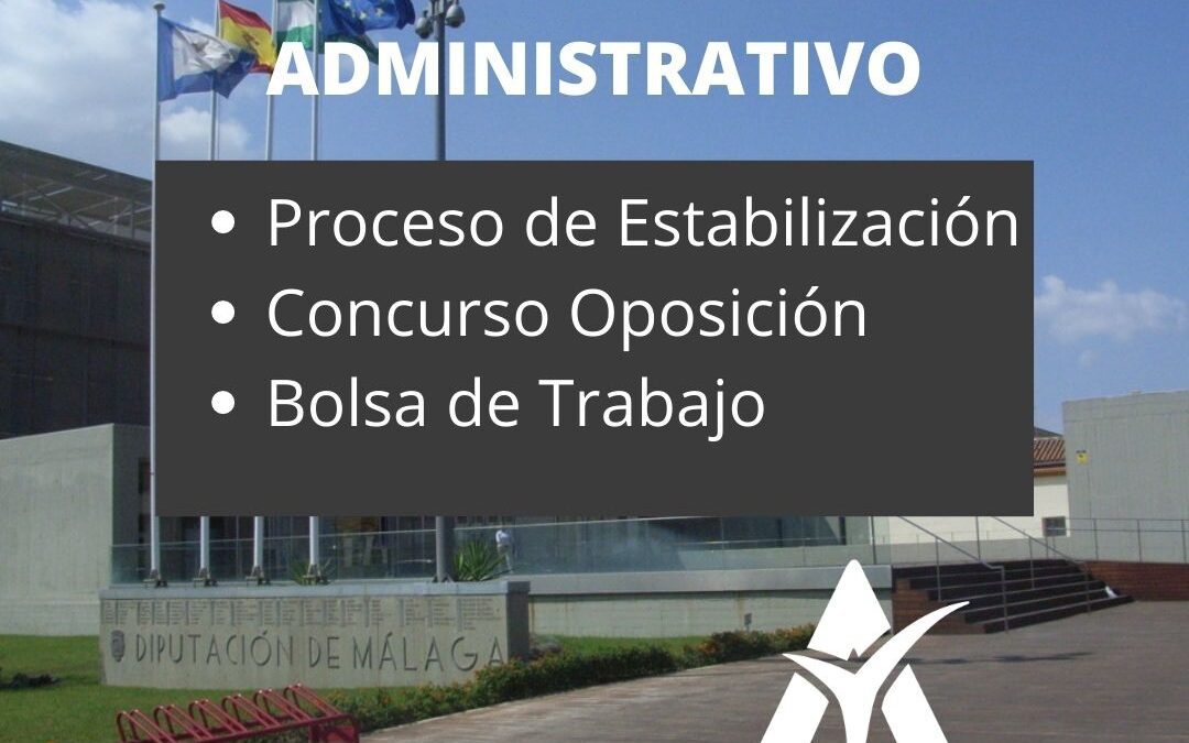 Convocadas 22 Plazas de Auxiliar Administrativo en la Diputación Provincial de Málaga