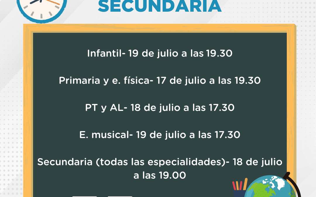 Charlas informativas oposiciones Educación 2023-2024